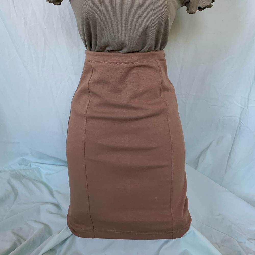 High waisted body con skirt